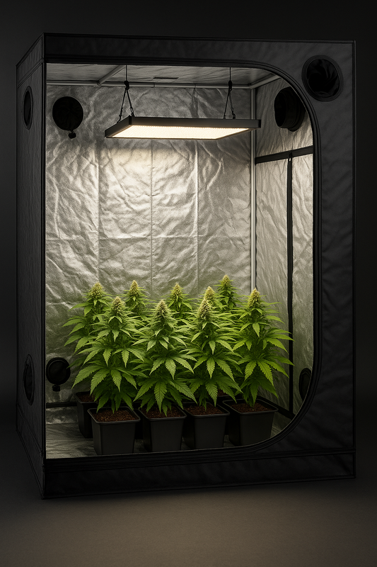 Grow Tent 240×120×200 cm – Lightproof Mylar Reflective