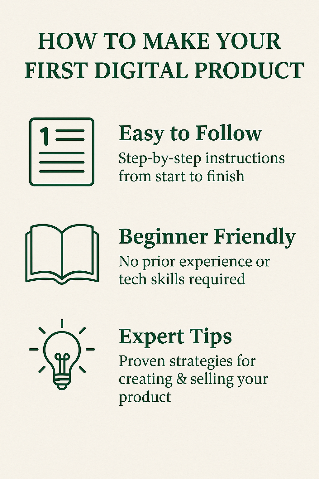 How to Make Your First Digital Product – Step by Step