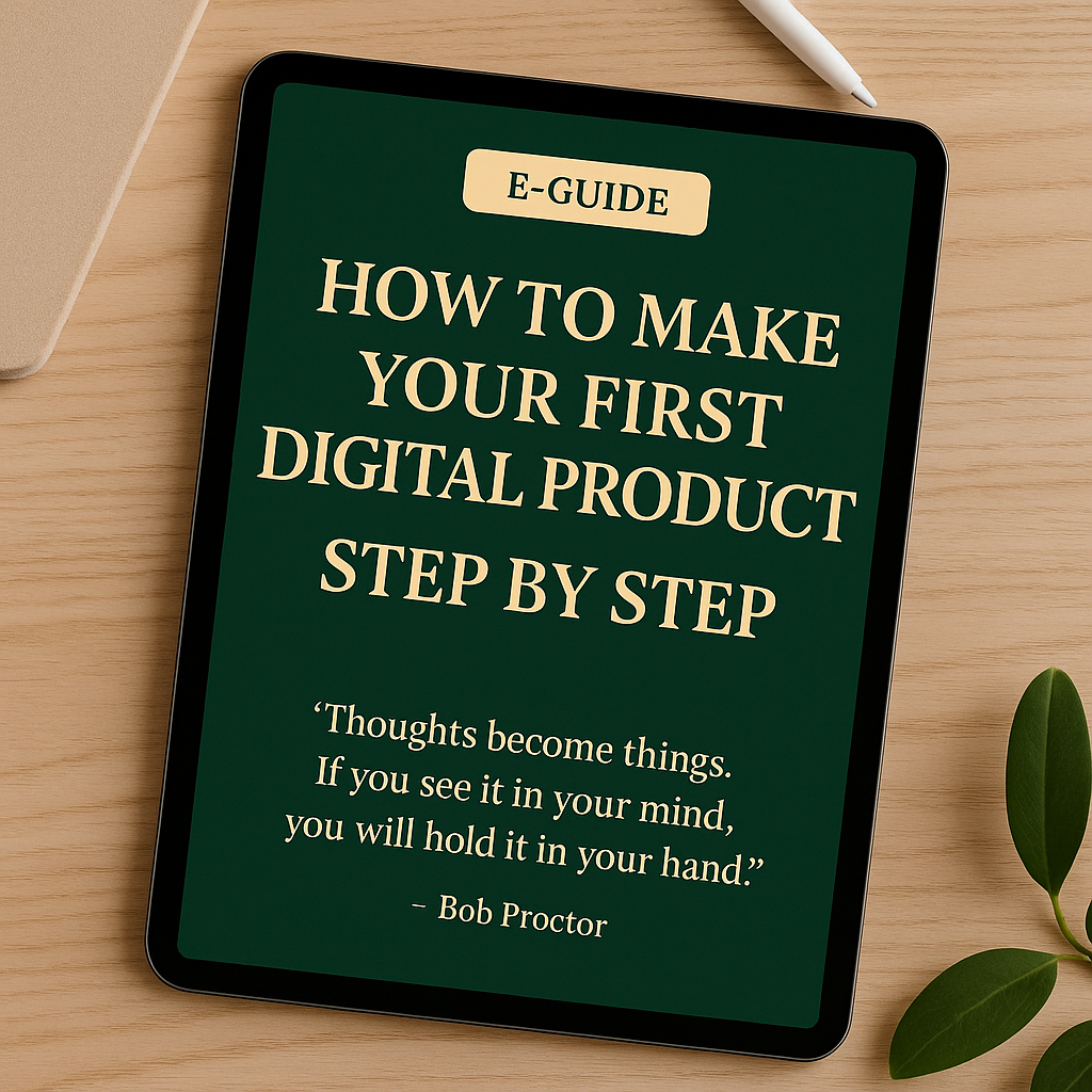 How to Make Your First Digital Product – Step by Step