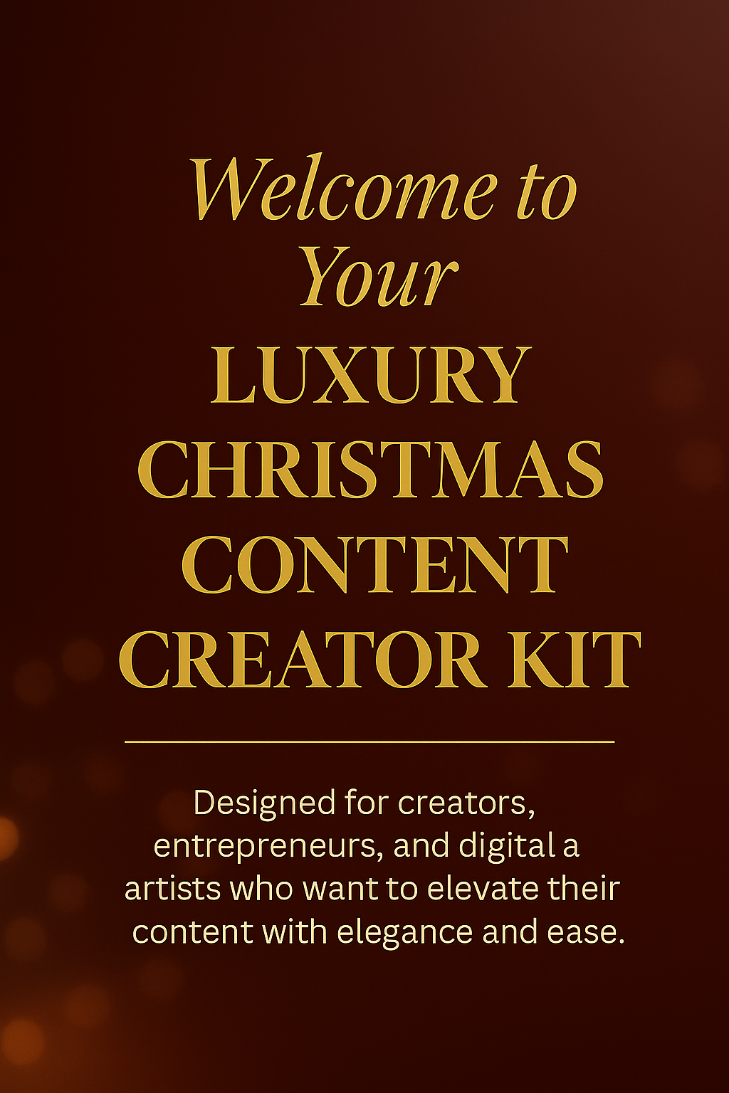 Luxury Christmas Content Creator Kit – 120 AI Prompts, 20 Canva Templates & 200 Captions
