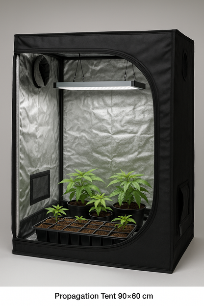 Propagation Tent 90×60×90 cm – Lightproof Mylar Seedling Tent