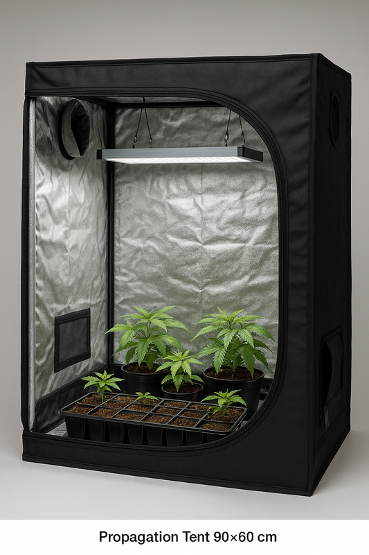 Propagation Tent 90×60×90 cm – Lightproof Mylar Seedling Tent