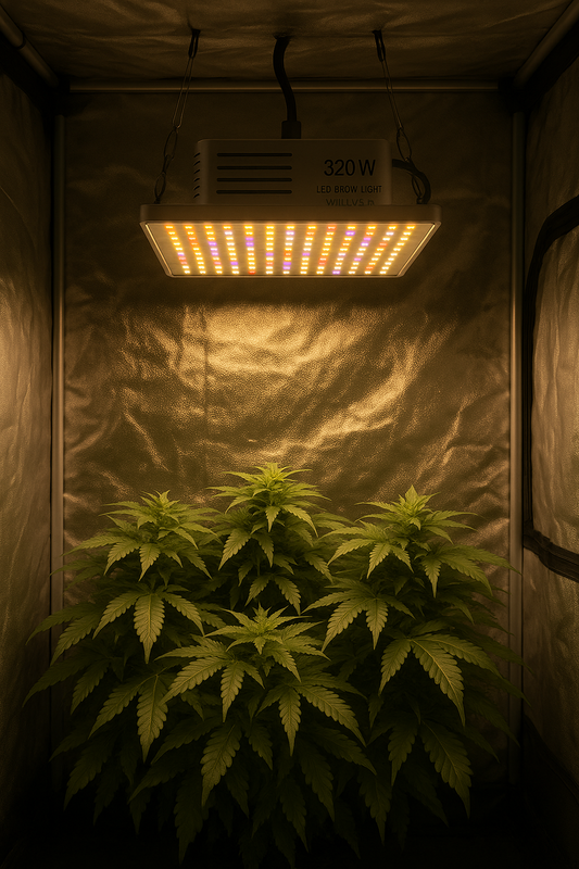 LED Grow Light 320W – Full Spectrum + UV & IR, Dimmable