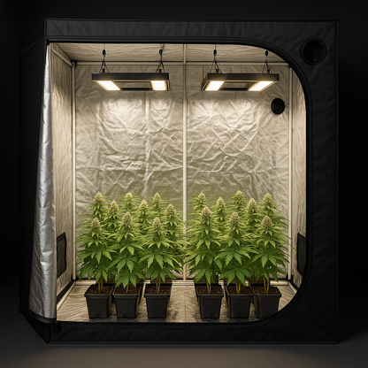 Grow Tent 240×240×220 cm – Pro Lightproof Diamond Mylar