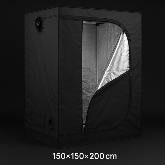 Grow Tent 150×150×200 cm – Lightproof Mylar Reflective