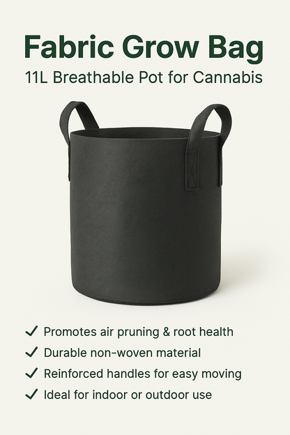 Fabric Grow Bag – 11L Breathable Pot for Cannabis