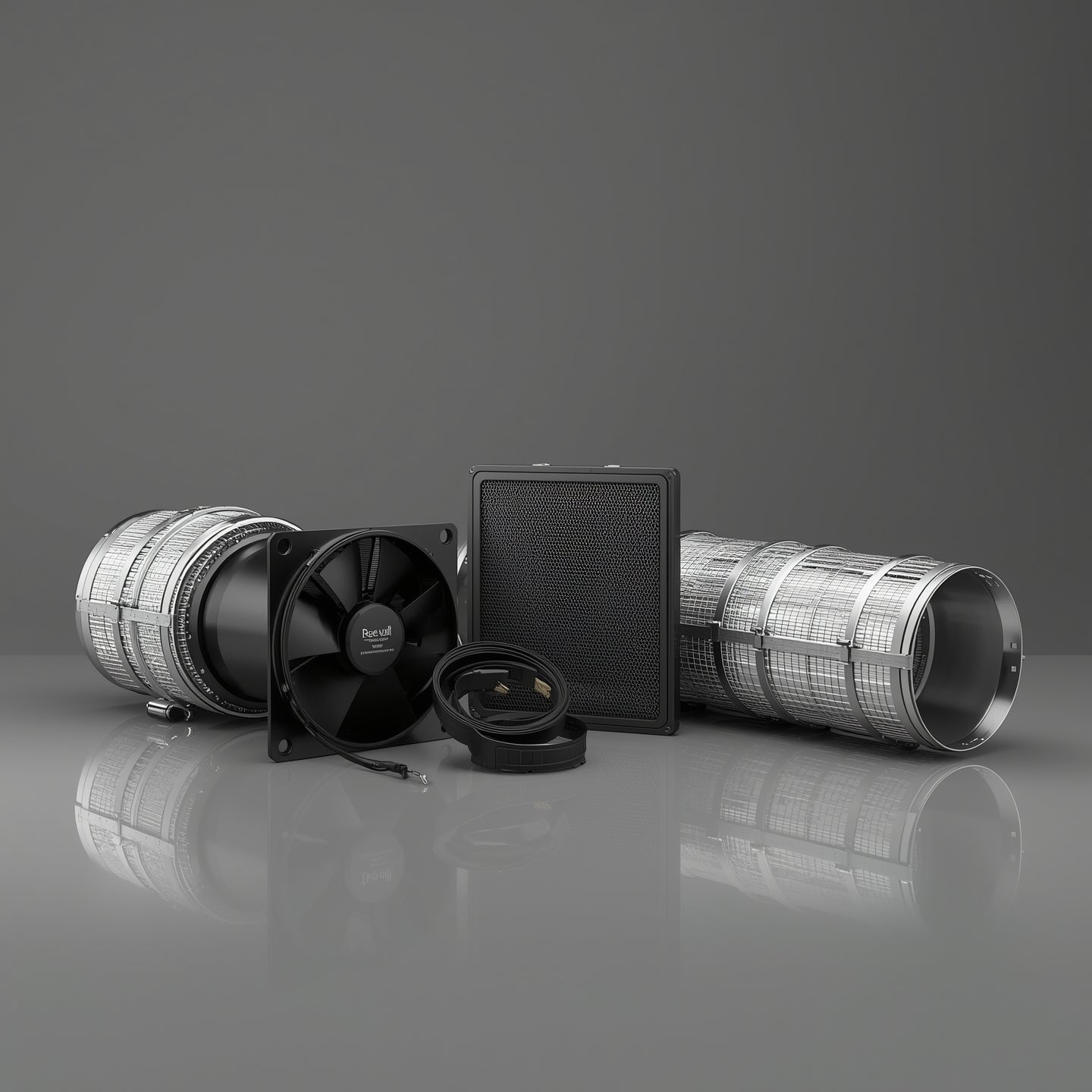 Complete Ventilation Kit 100 mm (4″) – Fan, Carbon Filter, Ducting (EU)