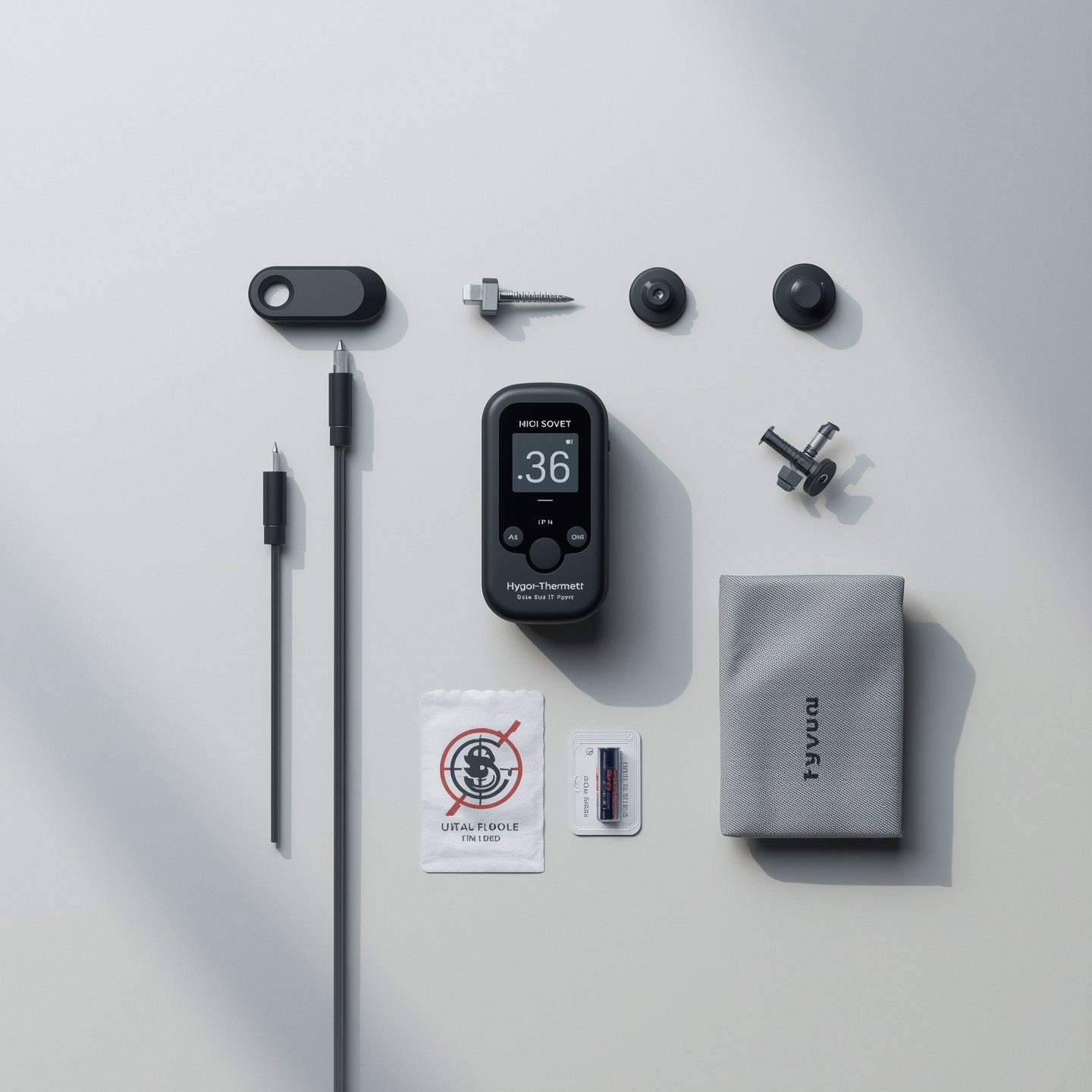 Mini Hygro-Thermometer with Probe – Cannabis Grow Room Monitor