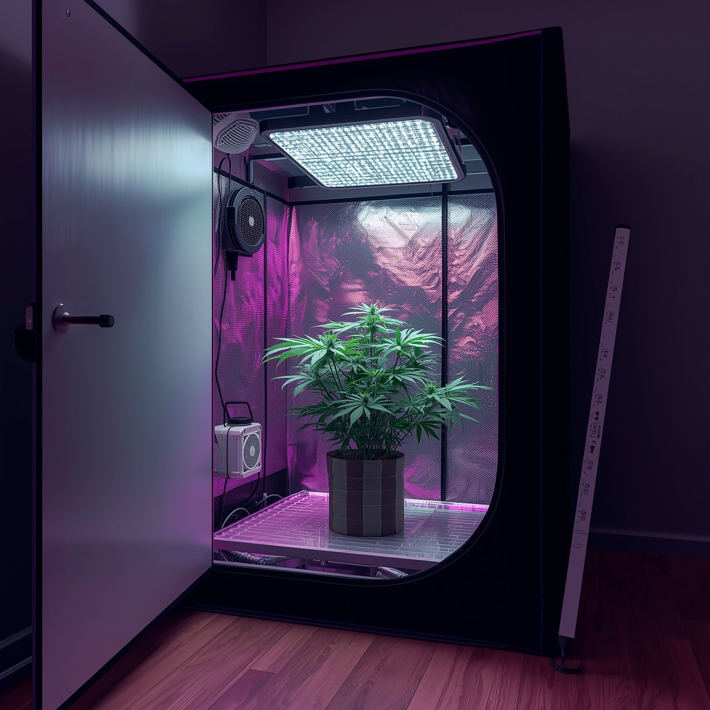 100x100x200 cm Indoor Grow Tent – Lightproof Mylar Reflective Box