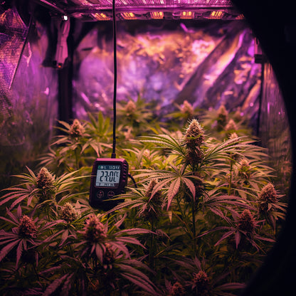 Mini Hygro-Thermometer with Probe – Cannabis Grow Room Monitor