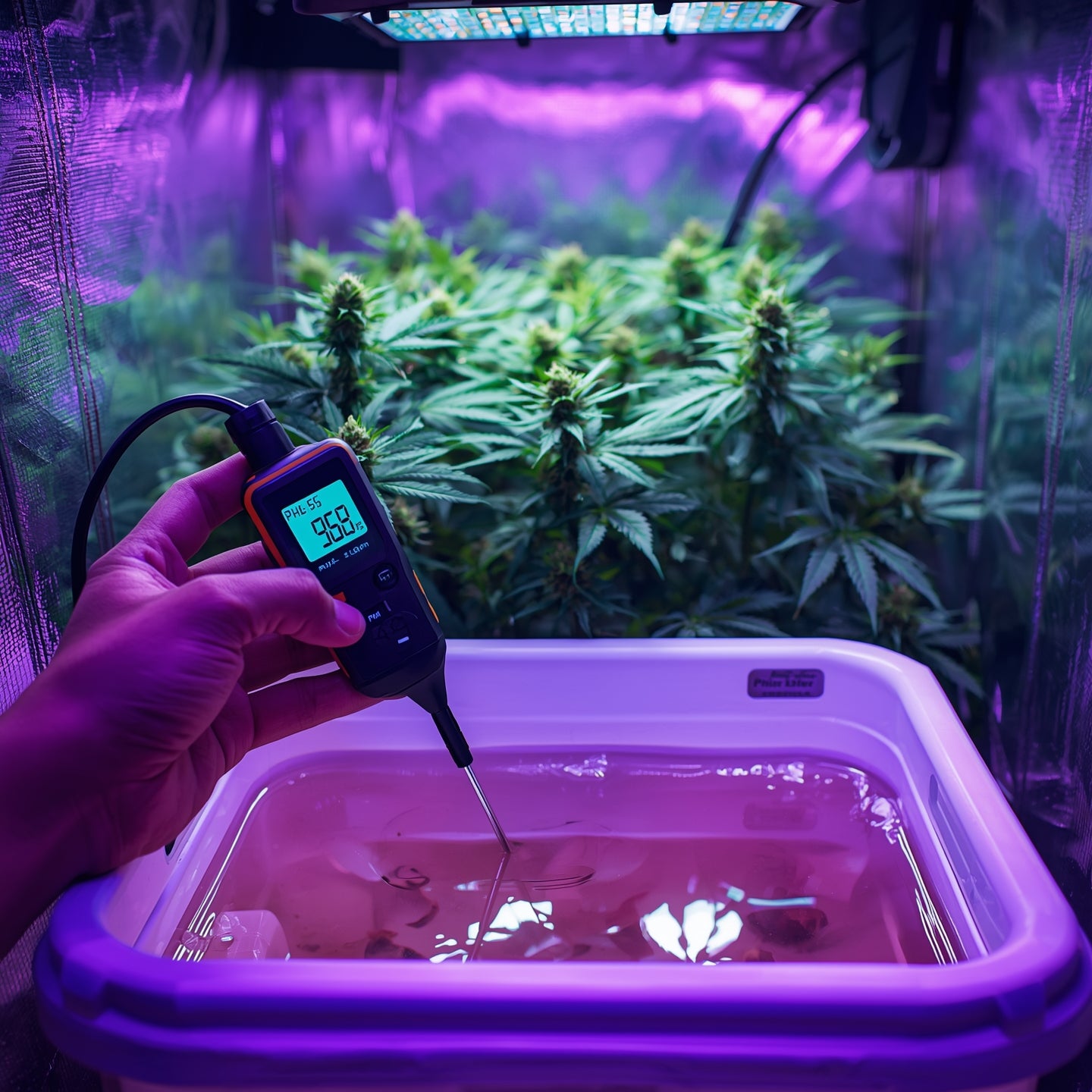 Digital pH & EC Meter – 2-in-1 Tester for Cannabis Cultivation