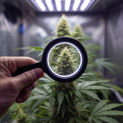 Precision Loupe – 60X LED Magnifier for Cannabis Inspection