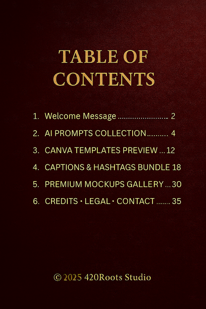 Luxury Christmas Content Creator Kit – 120 AI Prompts, 20 Canva Templates & 200 Captions