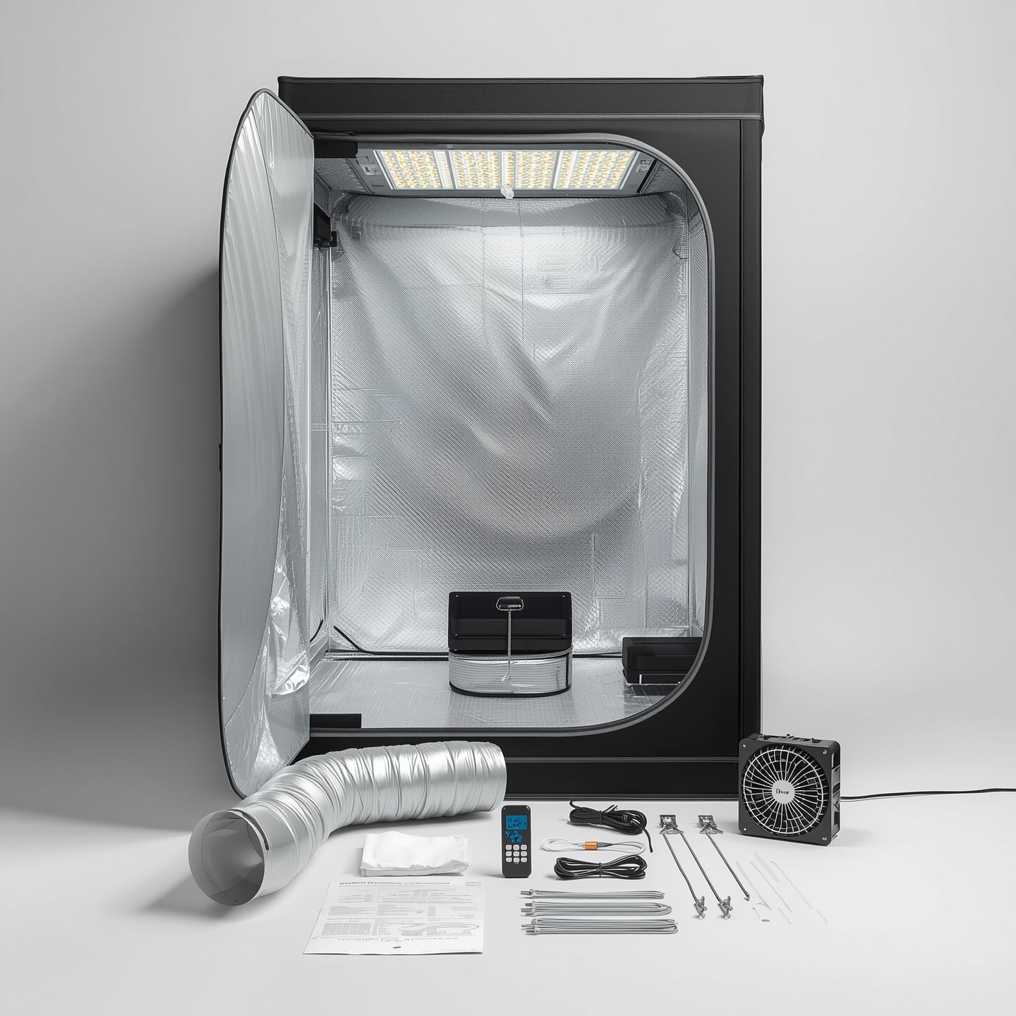 Grow Tent Kit 150×150×200 – Pro Bundle with Accessories