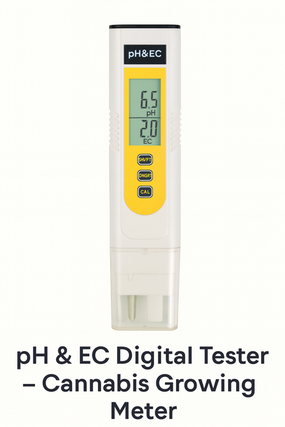 Digital pH & EC Meter – 2-in-1 Tester for Cannabis Cultivation
