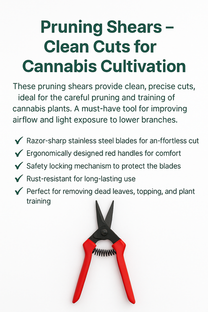 Pruning Shears with Detachable Loupe – Precision Cannabis Trimming
