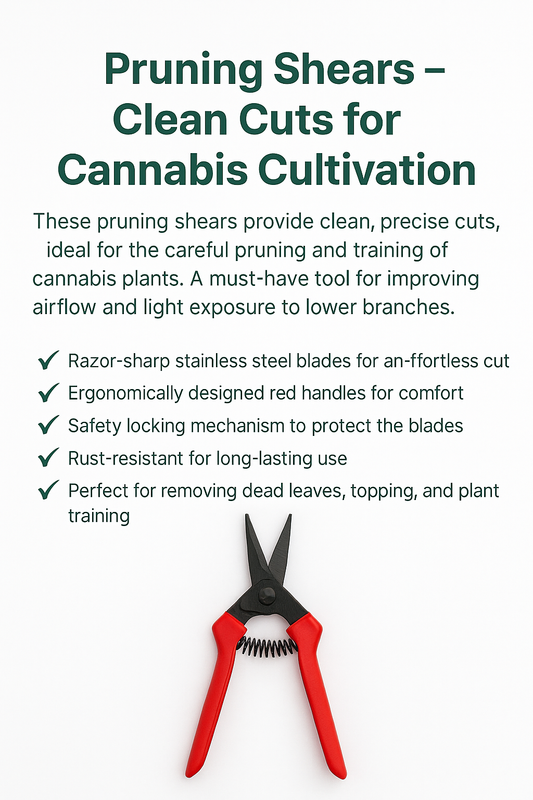 Pruning Shears with Detachable Loupe – Precision Cannabis Trimming